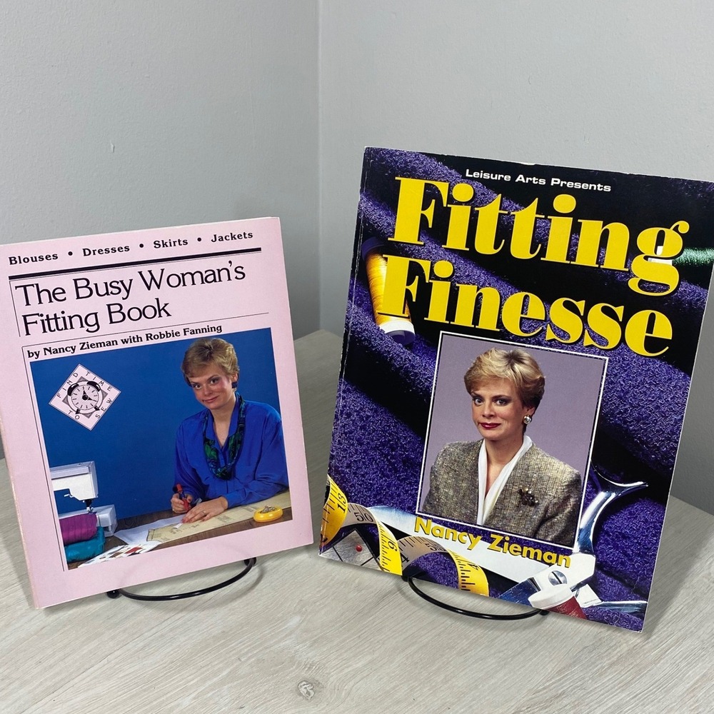 Nancy Zieman Sewing Book Lot Fitting Finesse The Busy Womans Fitting Book Guides